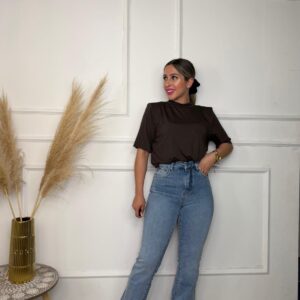 Pantalón vaquero faja campana 2827