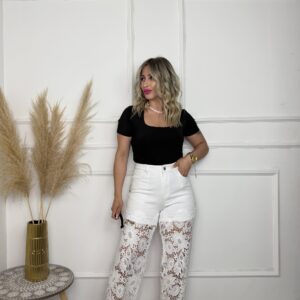 Vaquero encaje blanco 293