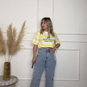 Pantalón vaquero limón 388