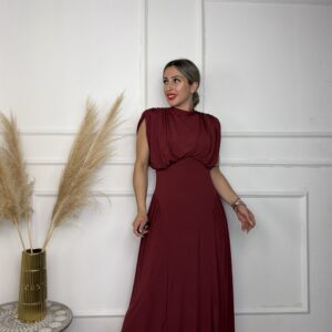 Vestido paloma Burdeos