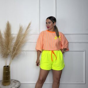 Camiseta SOLEIL  amarilla fluor