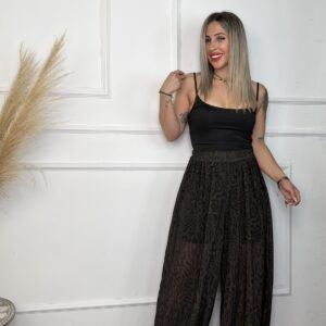 Pantalón transparente print