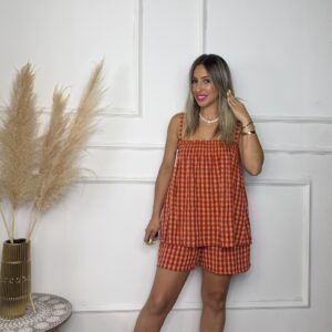 Conjunto Vichy cinturón