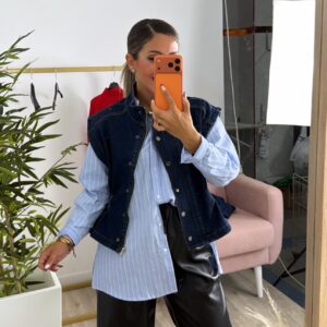 Chaqueta sin manga vaquera