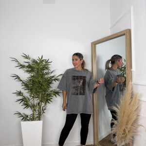 Camiseta bulldog gris