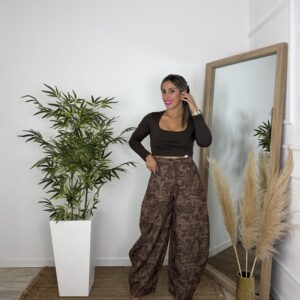 Pantalón ballon marrón camuflaje