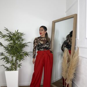 Pantalón vestir doble pico