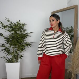 Sudadera Polito Marfil