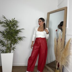 Pantalón Ballon cuero